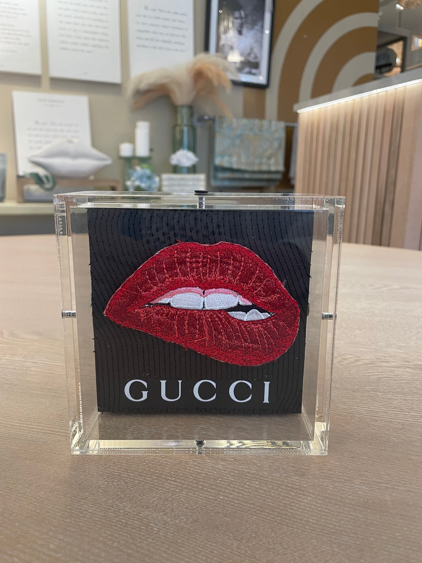 Stephen Wilson Gucci Lips 5"x5"