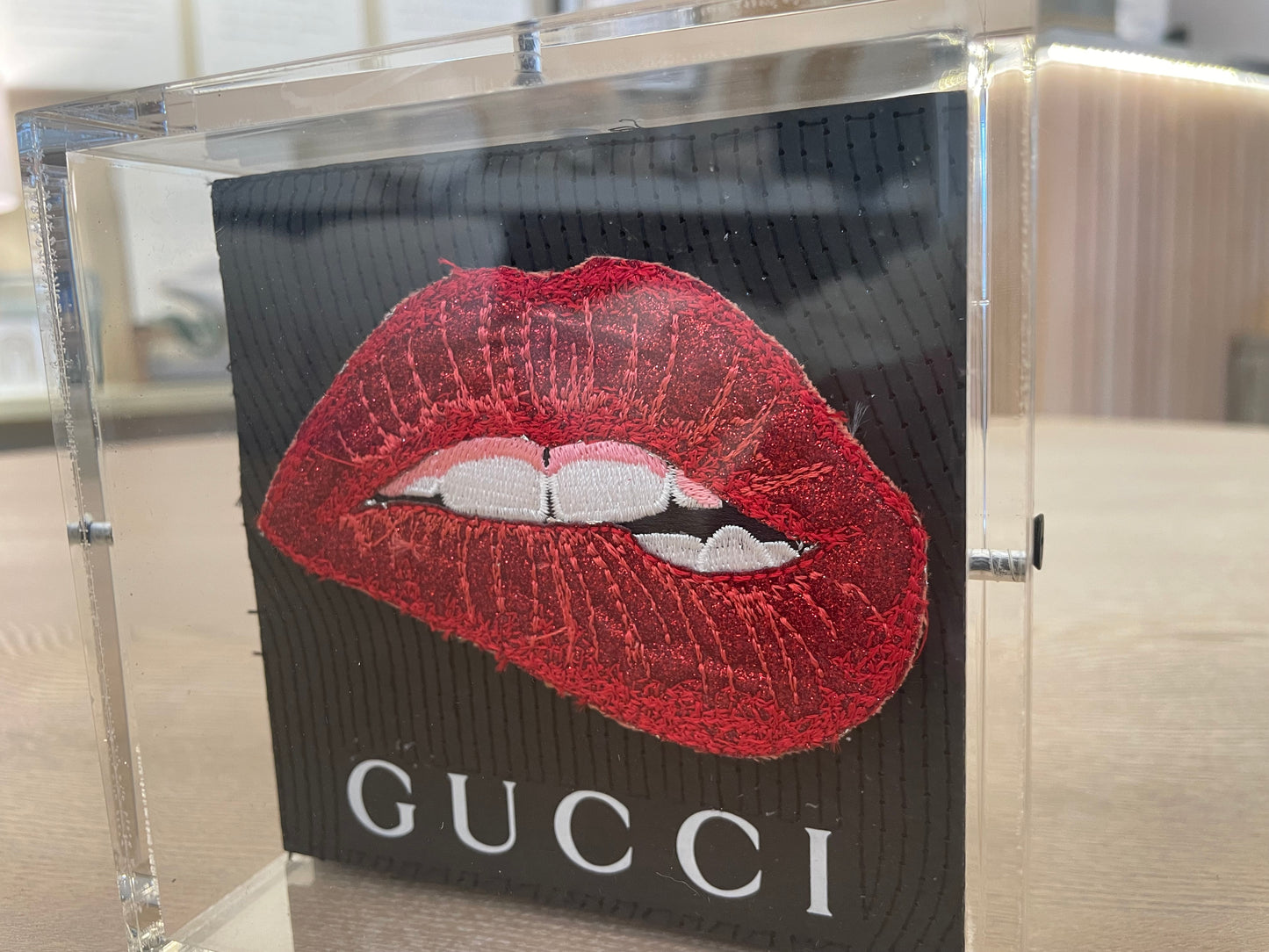 Stephen Wilson Gucci Lips 5"x5"