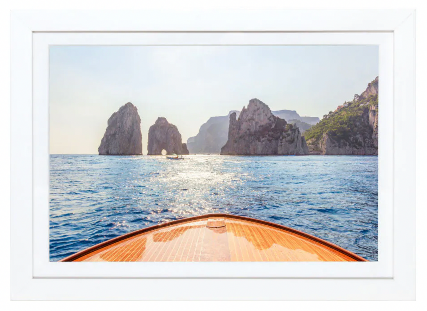 Day Trip, Capri Framed Print