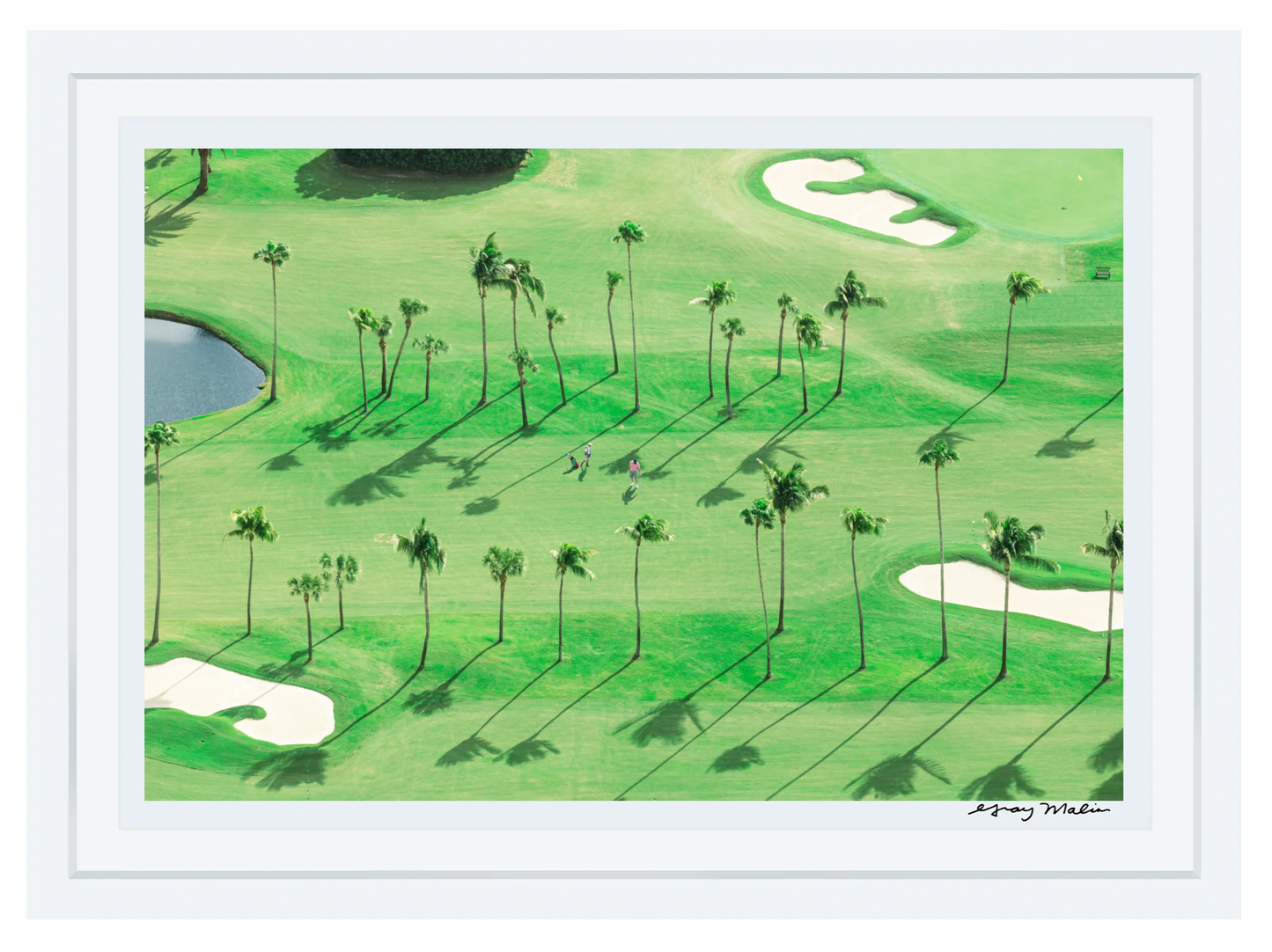 The Golfers, Palm Beach Framed Print