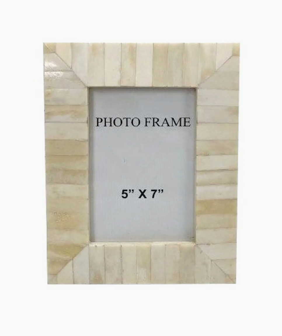 White Bone 5x7 Picture Frame