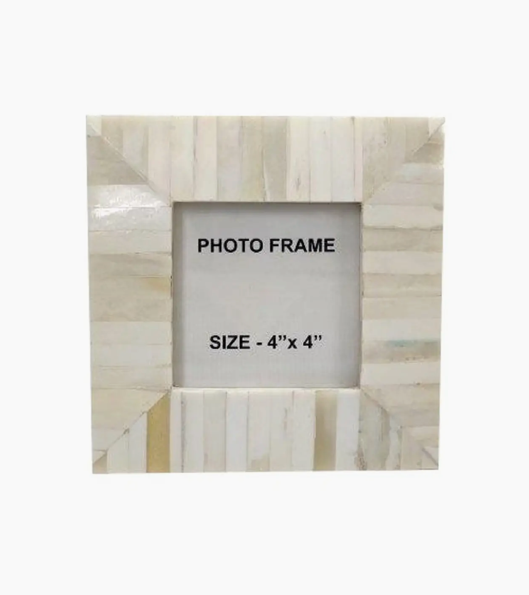 White Bone 4x4 Picture Frame