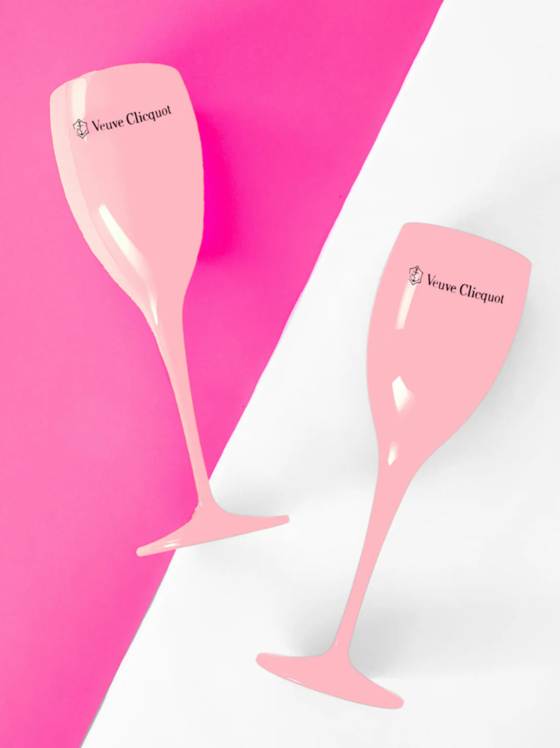 Veuve Clicquot Glass Pink