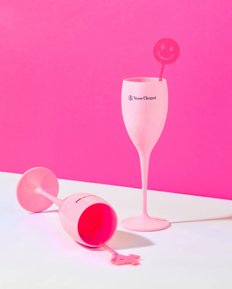 Veuve Clicquot Glass Pink