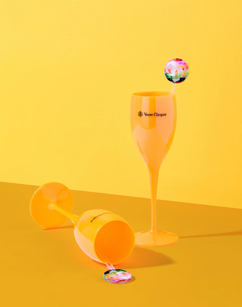 Veuve Clicquot Glass Orange