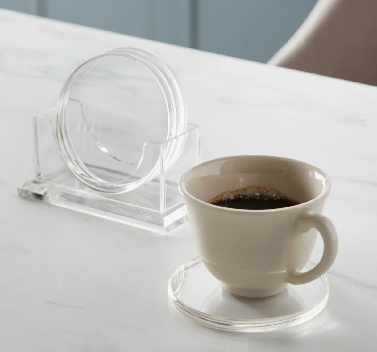 Acrylic Coasters with Holder