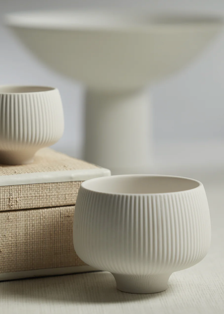 Large Ridged Condiment Bowl