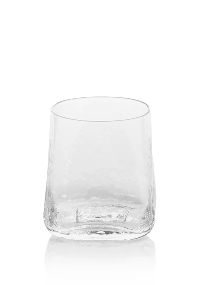Kallos Hammered Rocks Glass