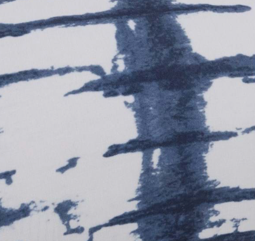 Waves Blue Pillow 12x24