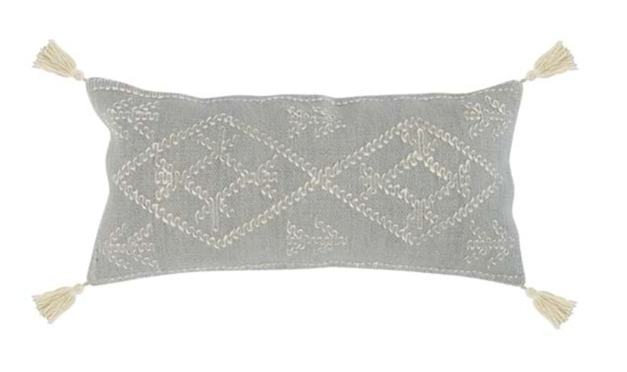 Farm Gray Pillow 16x36