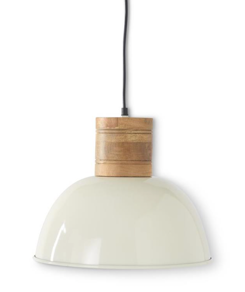 Mango Wood Metal Pendant Light