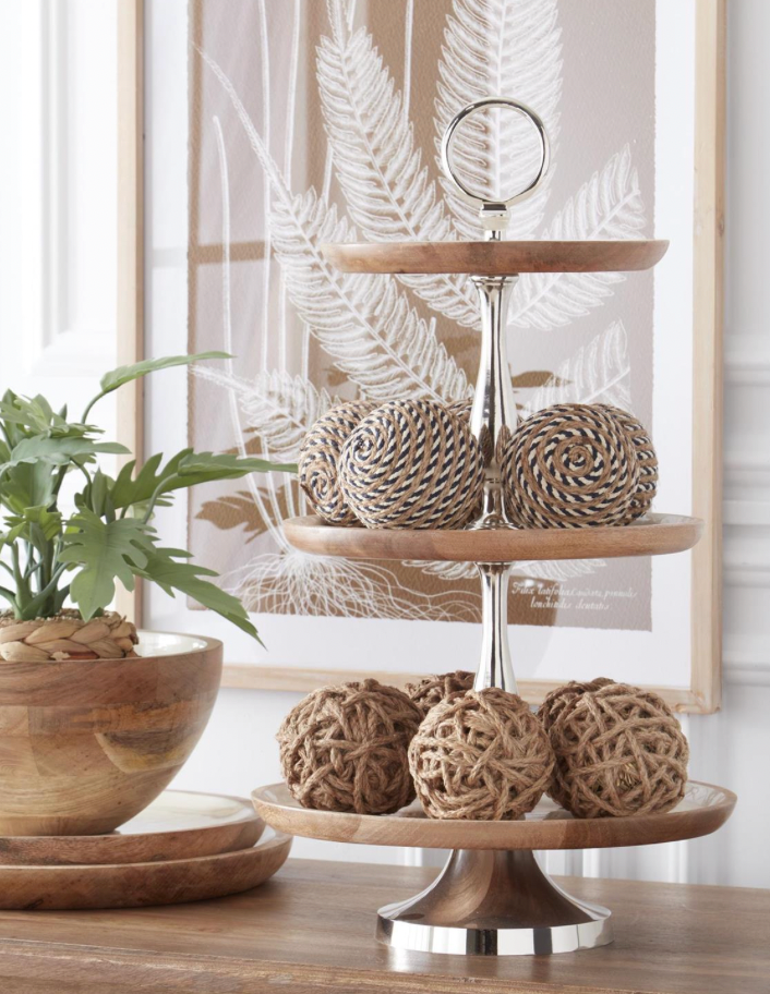 Mango Wood Three Tier Stand