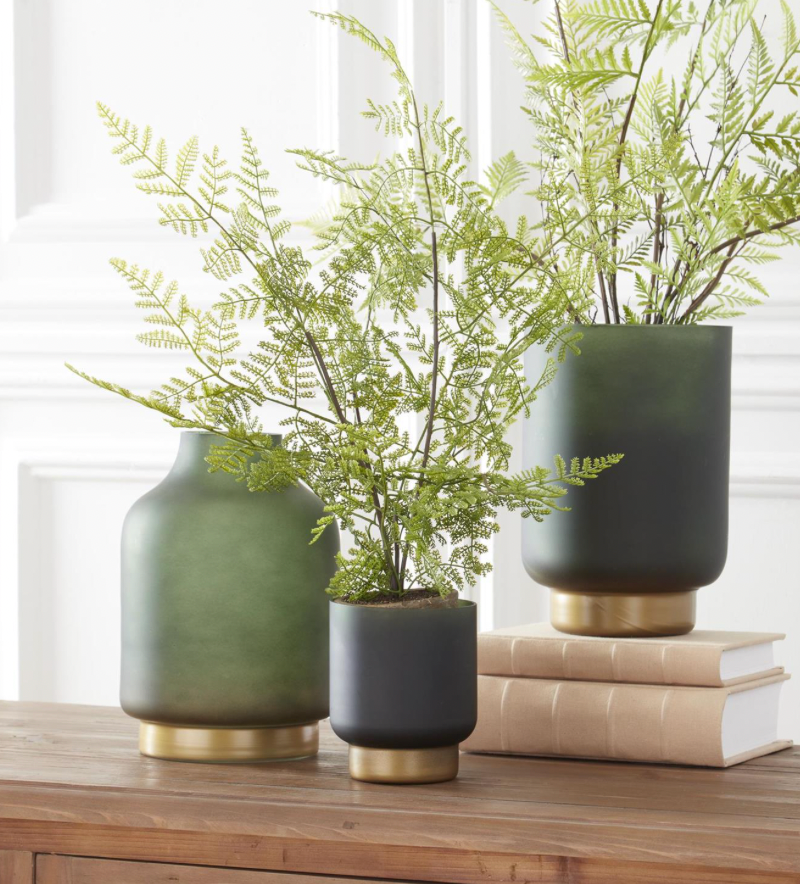 Small Frosted Green Container