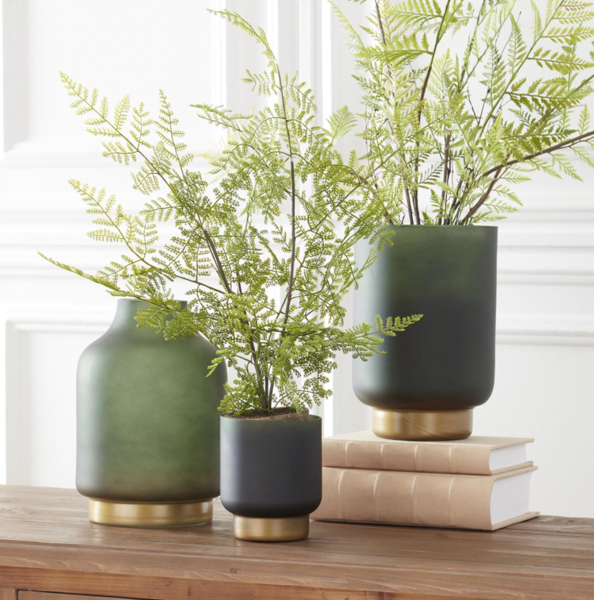 Medium Frosted Green Container