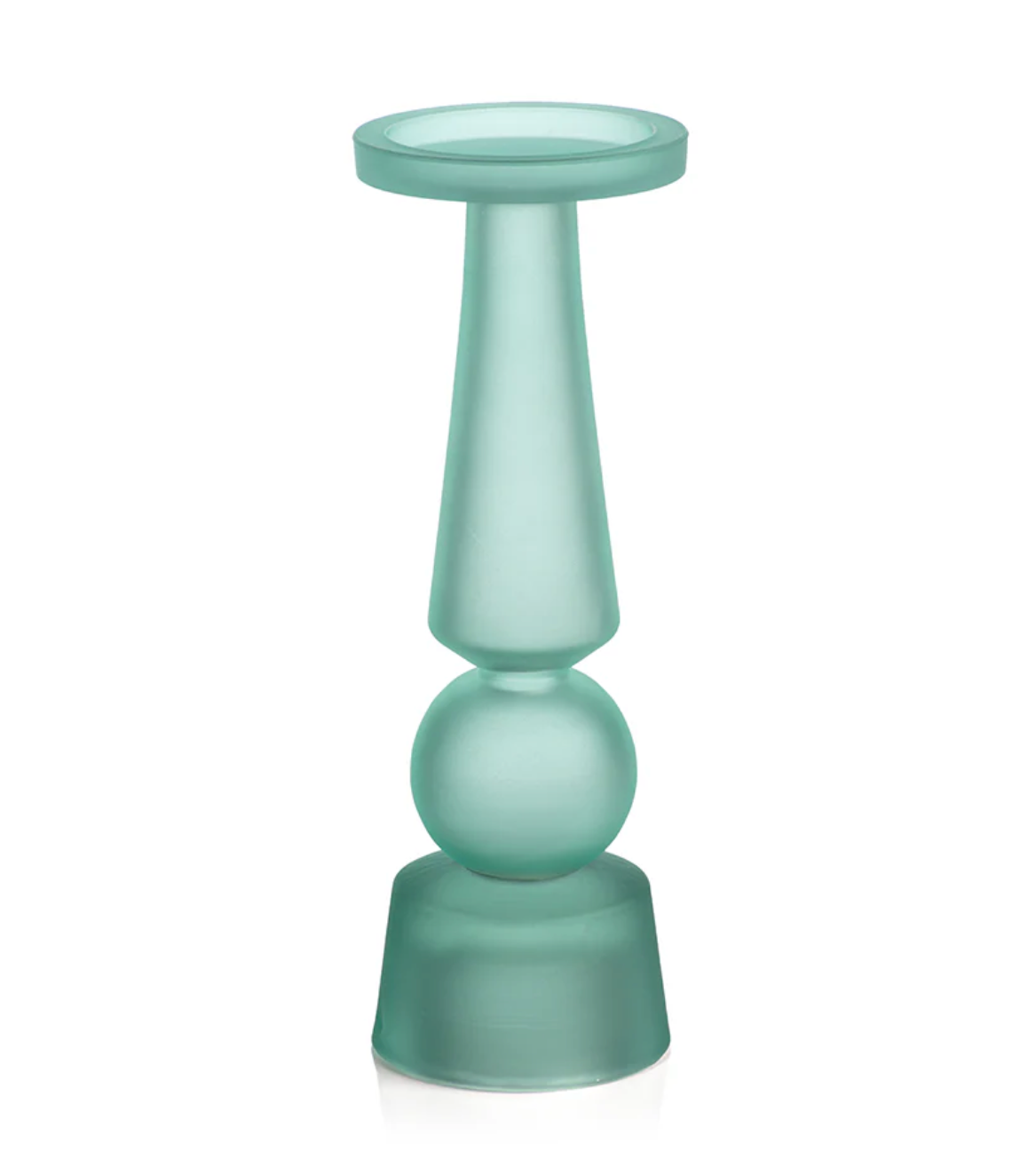 Frosted Glass Pillar Holder - Tall