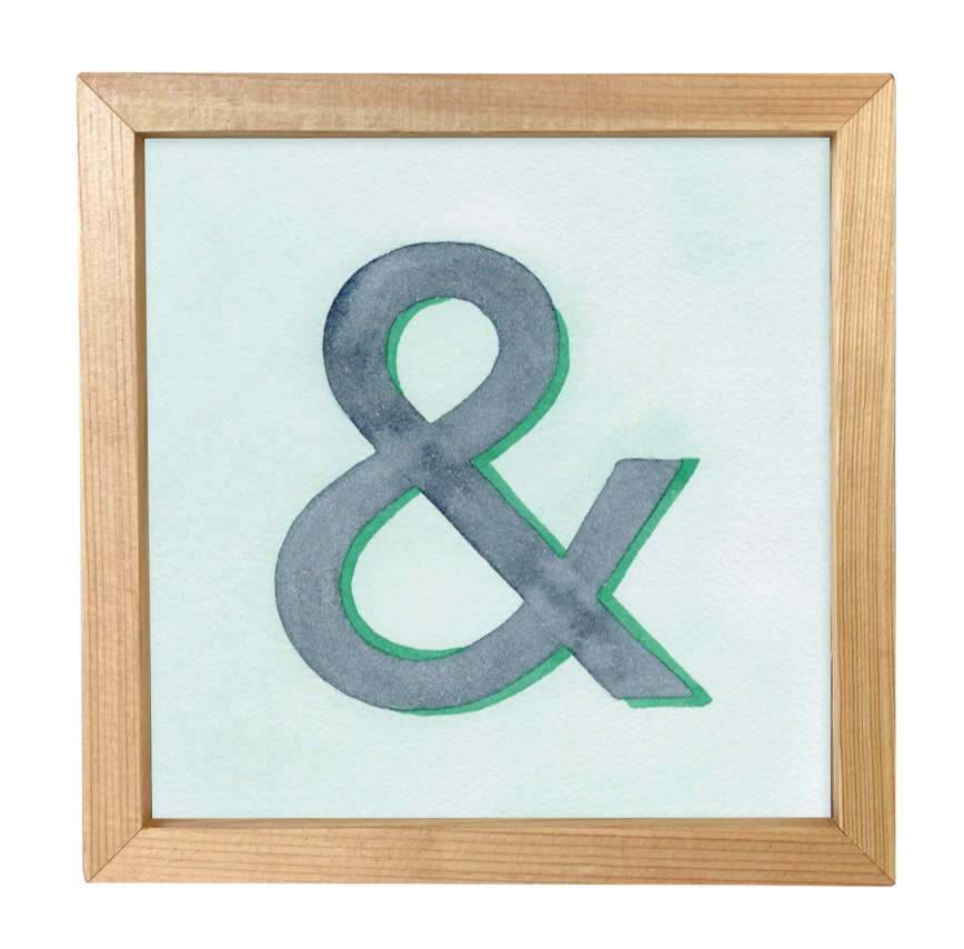 "&" Framed Print