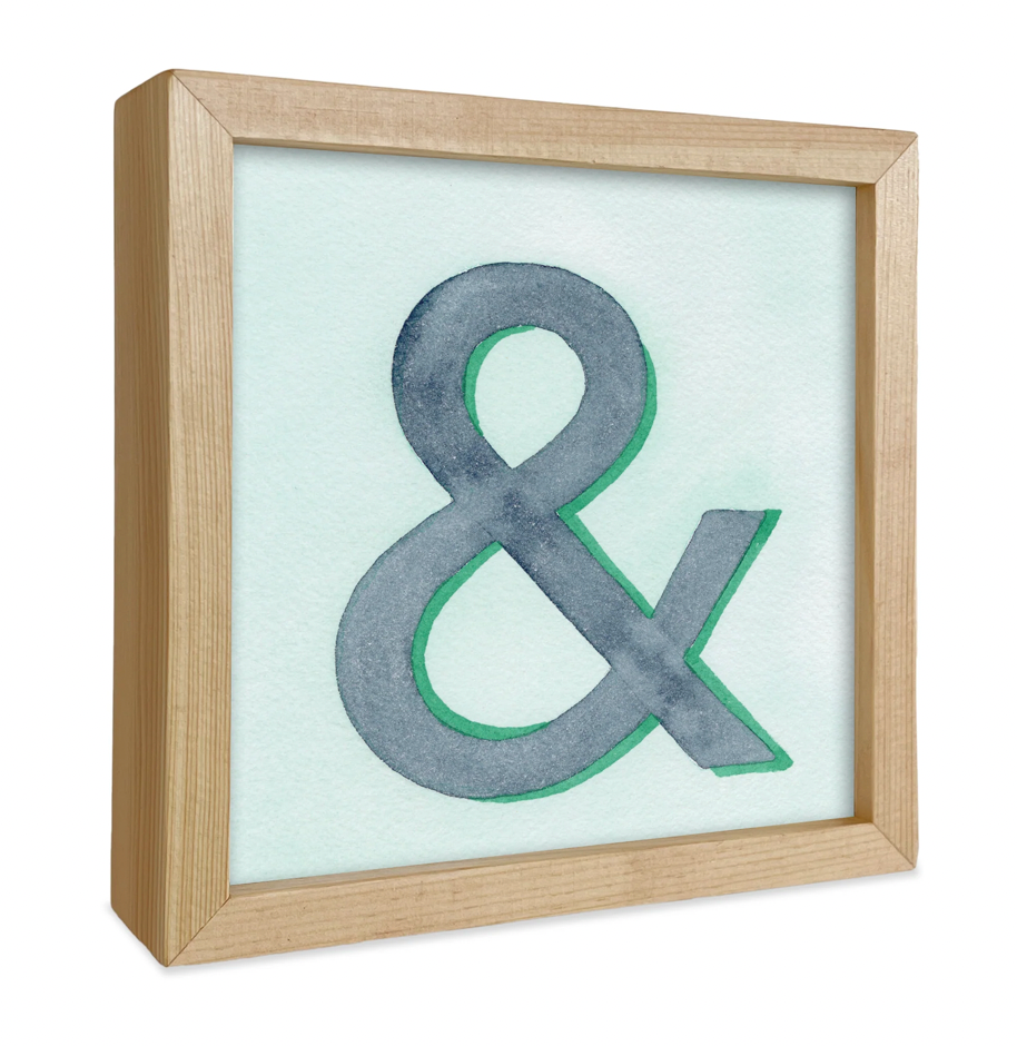"&" Framed Print
