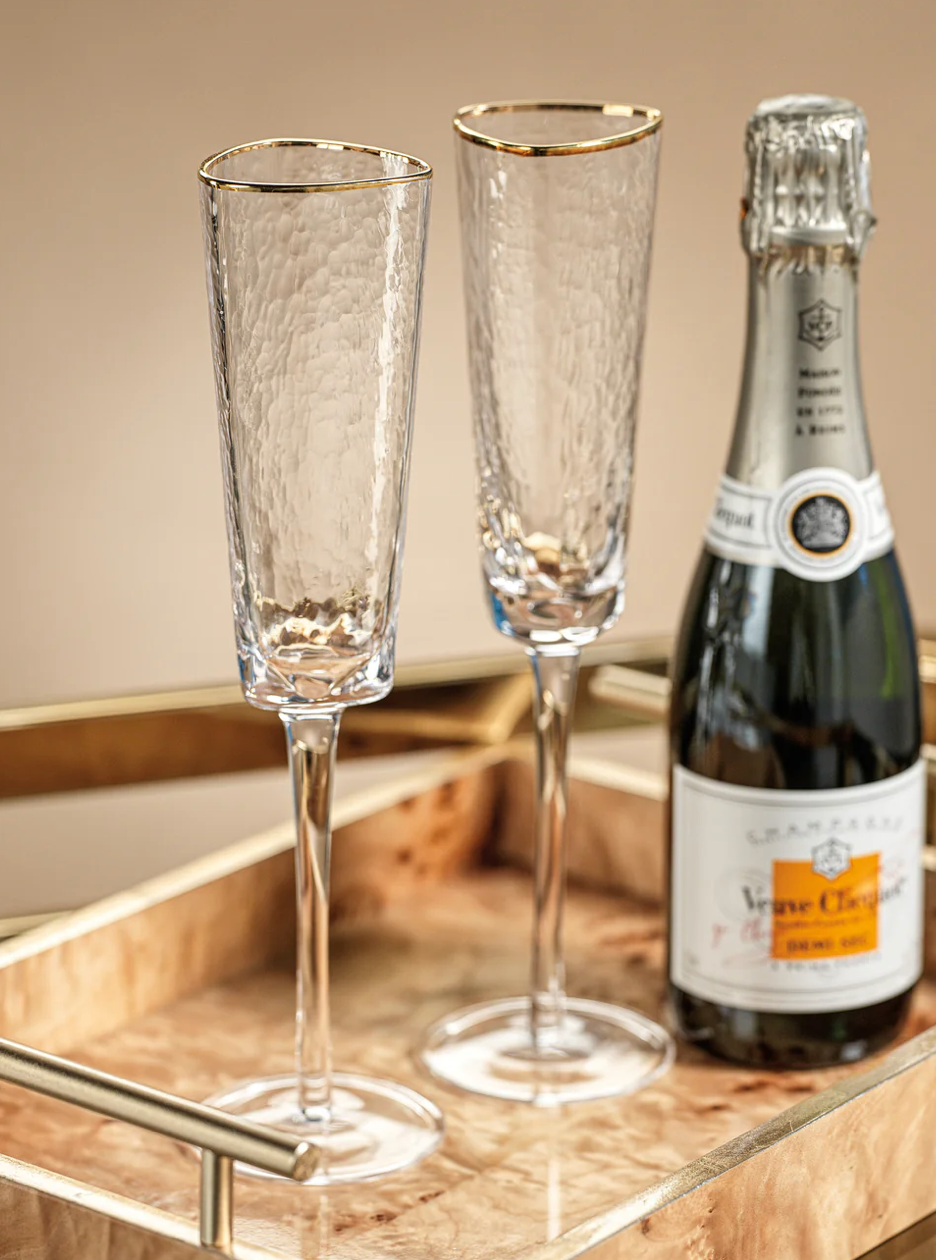 Aperitivo Triangular Champagne Flute