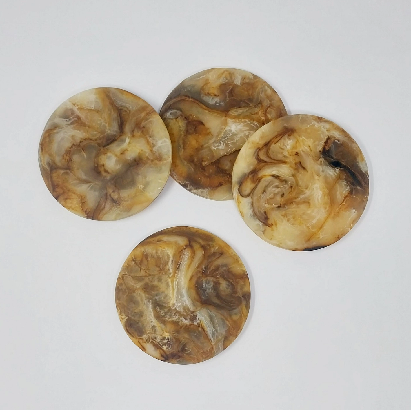Tortoiseshell Round Coasters