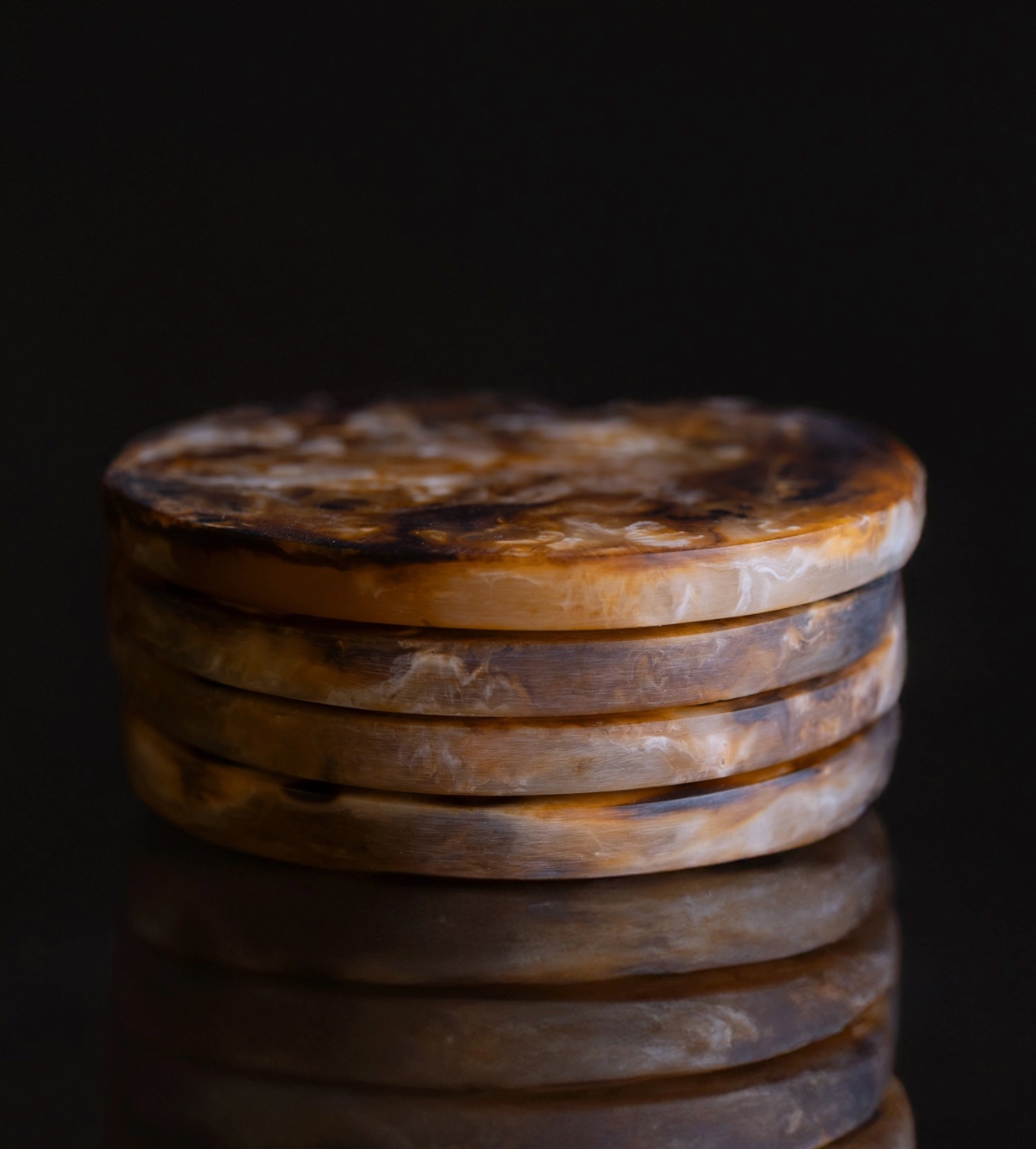 Tortoiseshell Round Coasters