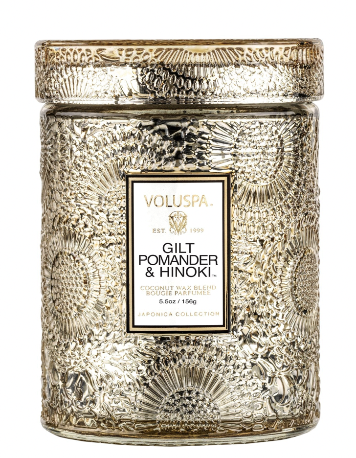 Gilt Pomander & Hinoki Candle 18oz