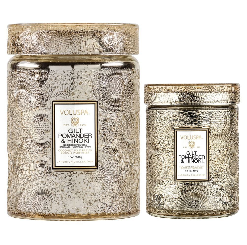 Gilt Pomander & Hinoki Candle 5.5 oz