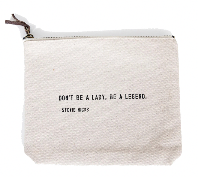 Stevie Nicks Canvas Zip Bag