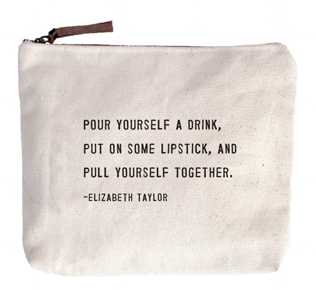 Elizabeth Taylor Canvas Zip Bag