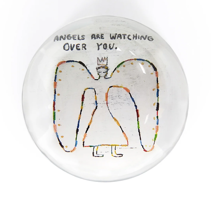 Paperweight Angels Are Watching