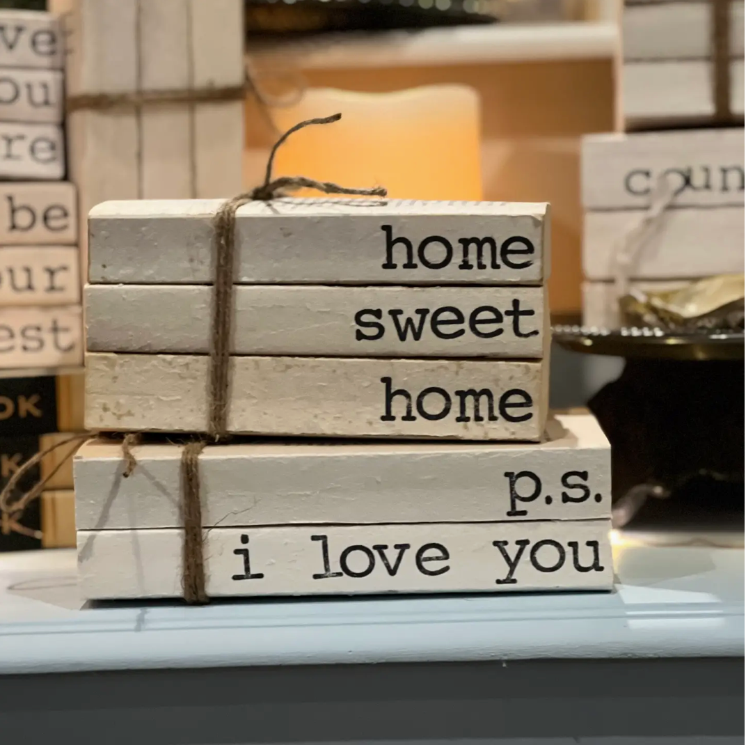 Home Sweet Home Book Stack