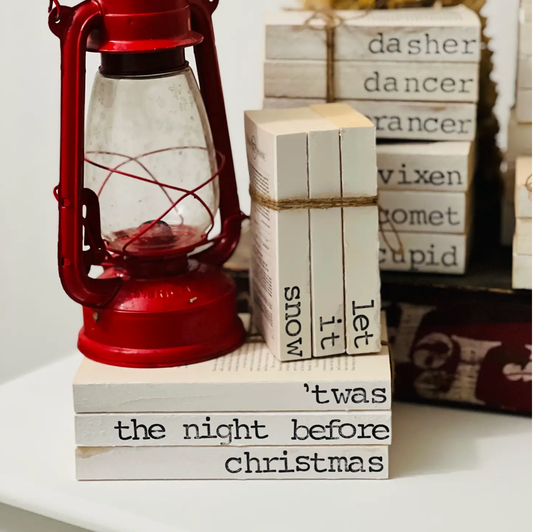 Let It Snow Book Stack