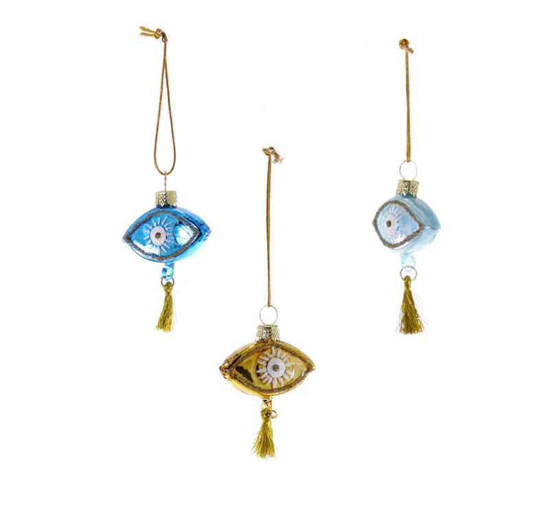 Light Blue Evil Eye Ornament