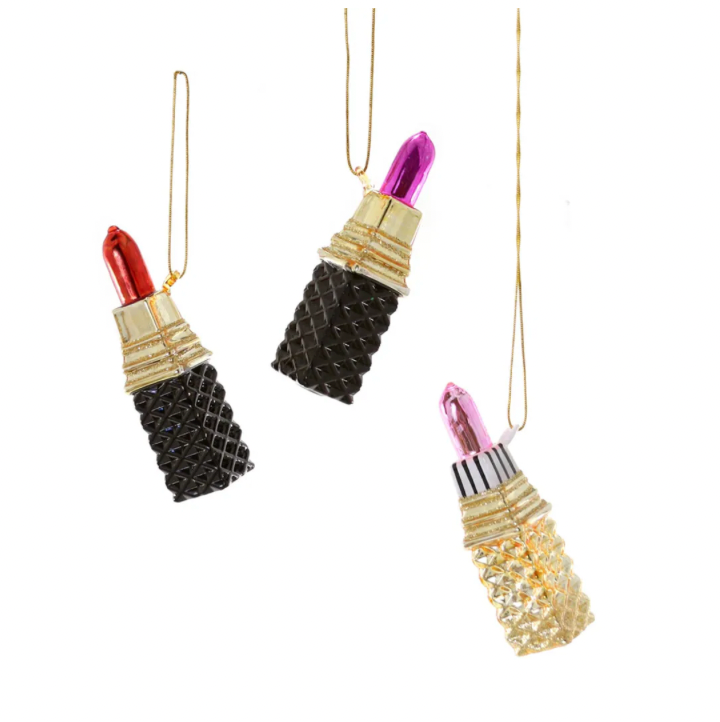 Purple Lipstick Ornament