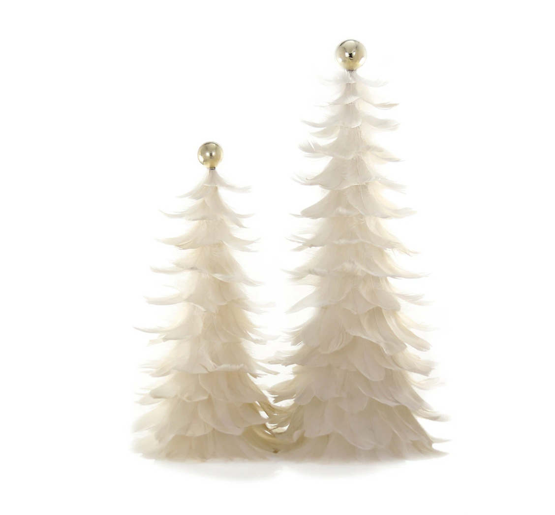 Small Cream Feather Tree