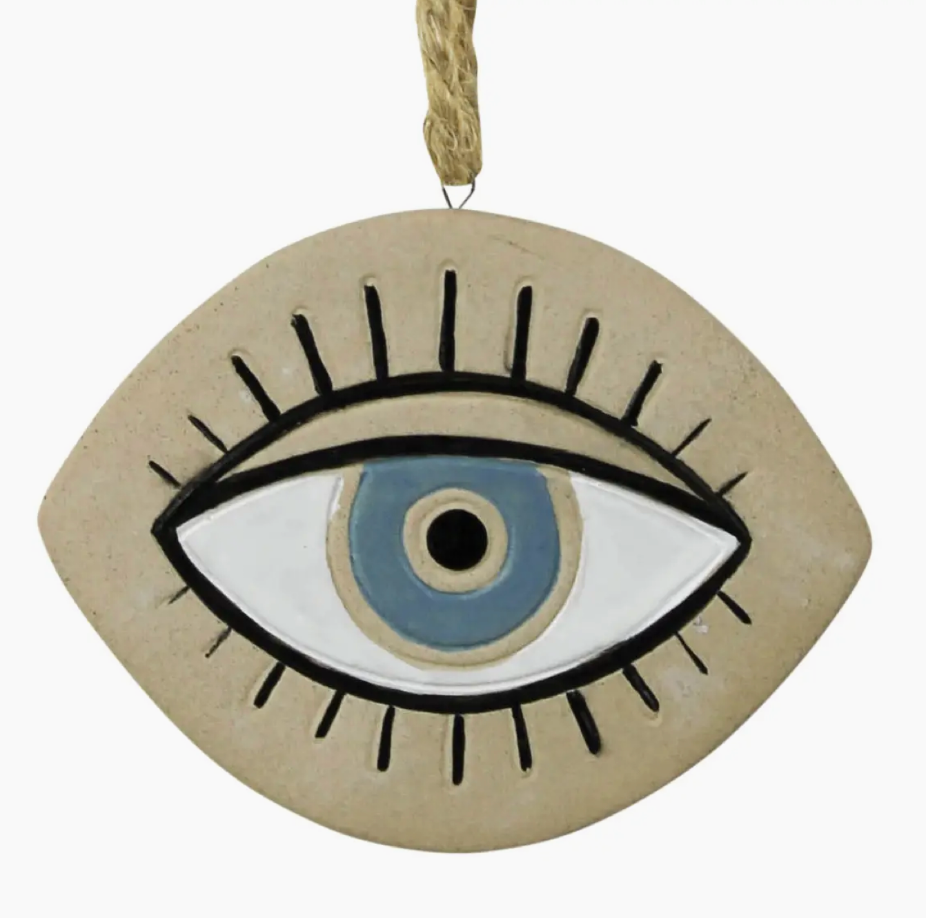 Evil Eye Ceramic Ornament