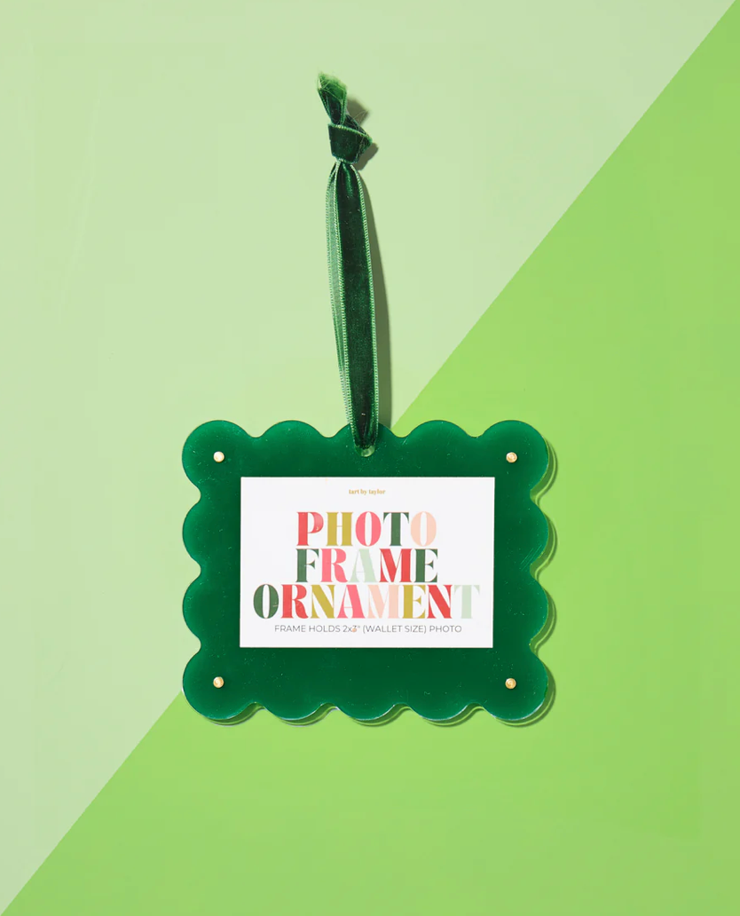 Green Frame Ornament