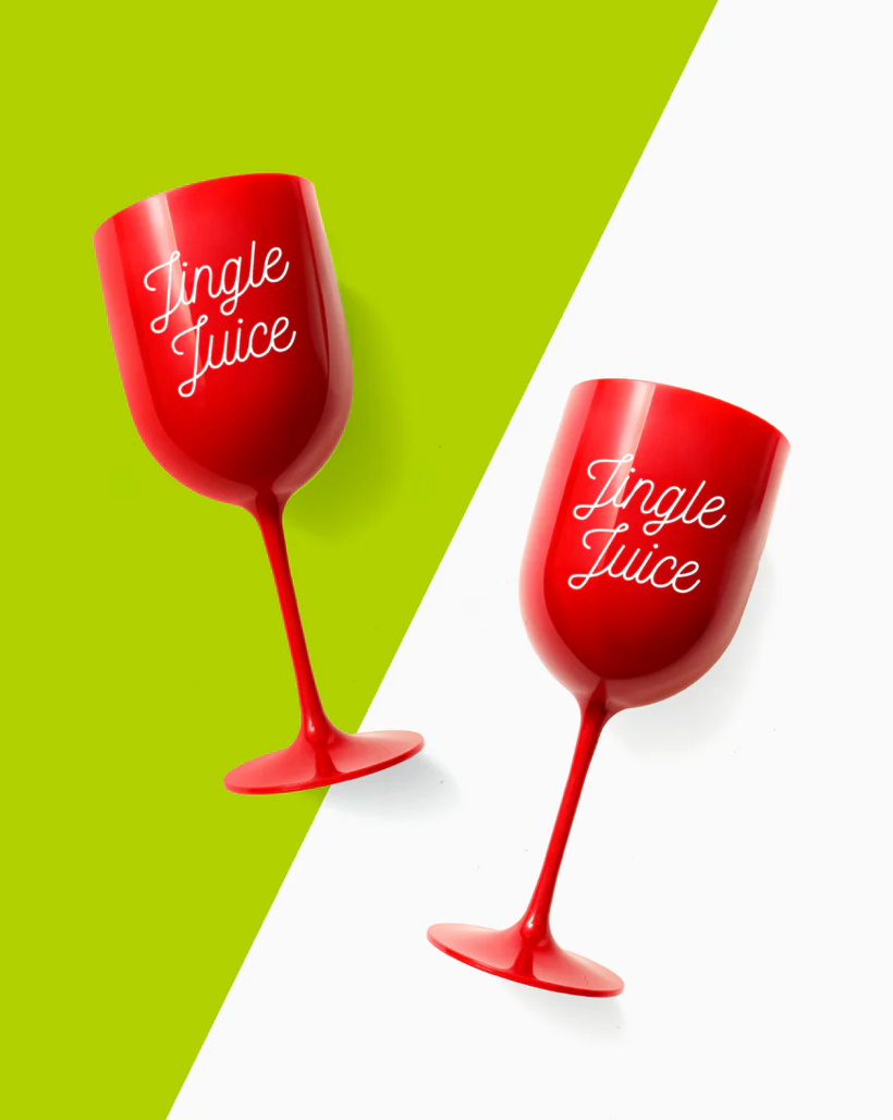 Jingle Juice Wine Glass