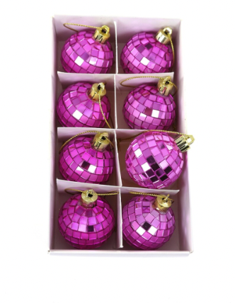 TINY DISCO BALL BOX-PINK