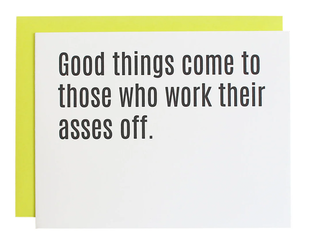 Chez Gagné - Good Things Come - Letterpress Card