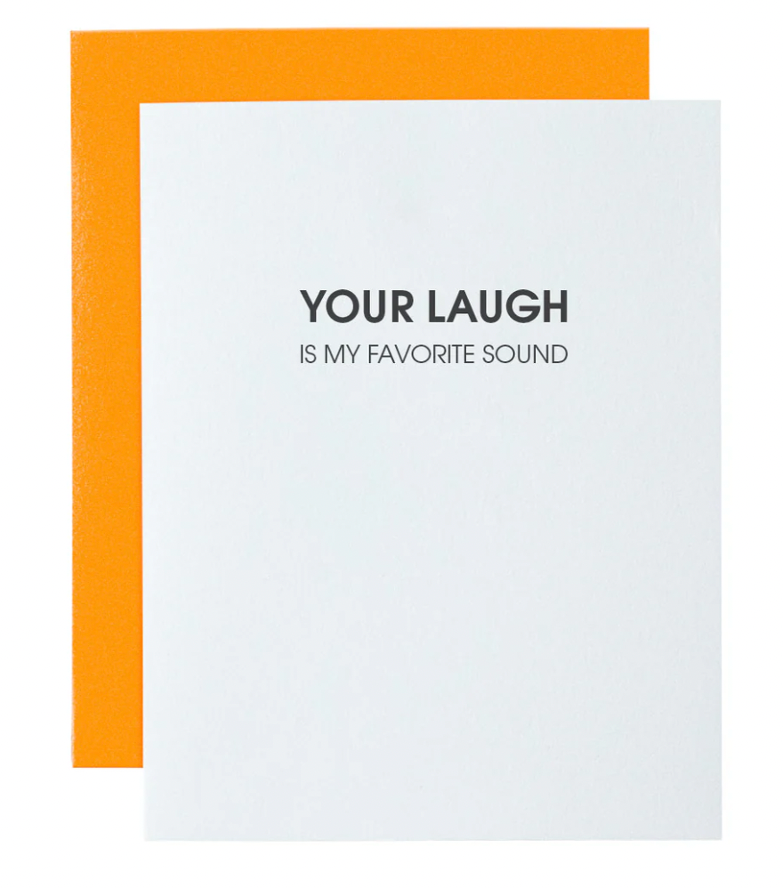 Chez Gagné - Your Laugh is My Favorite Sound - Letterpress Card