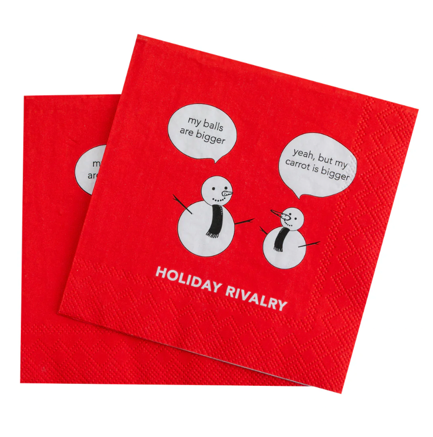 Chez Gagné - Holiday Rivalry - Cocktail Napkins