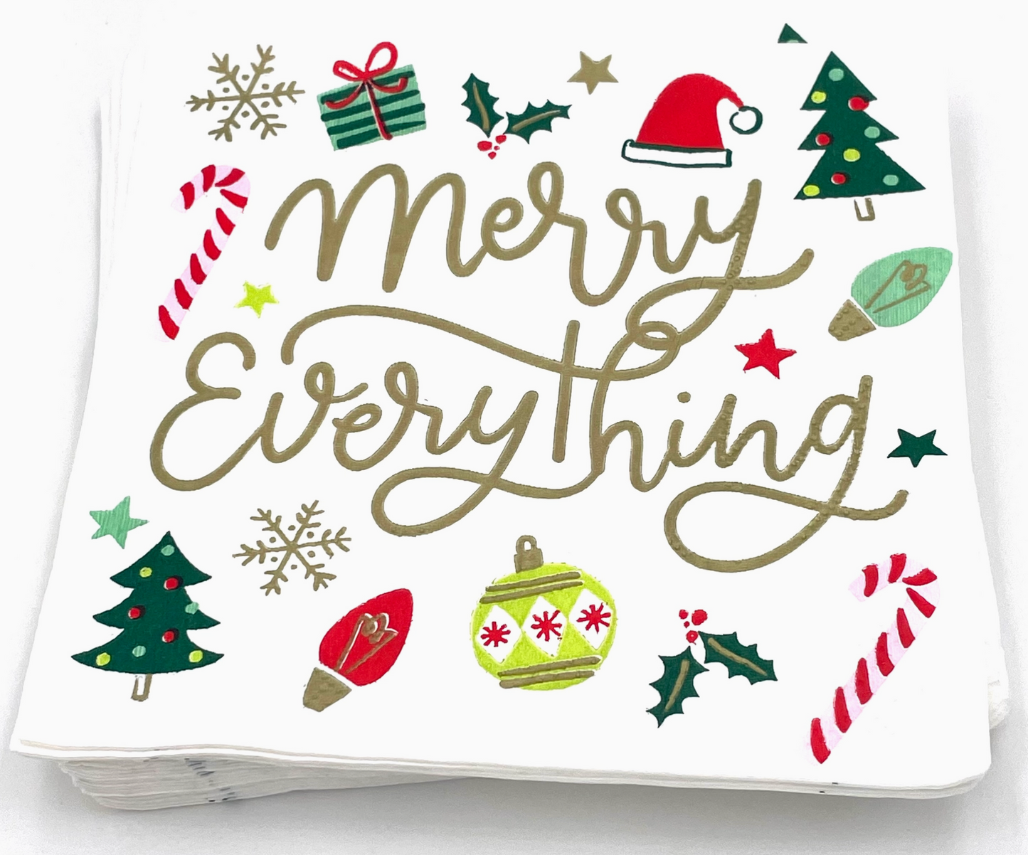 Merry Everything Christmas Cocktail Napkins - 20ct