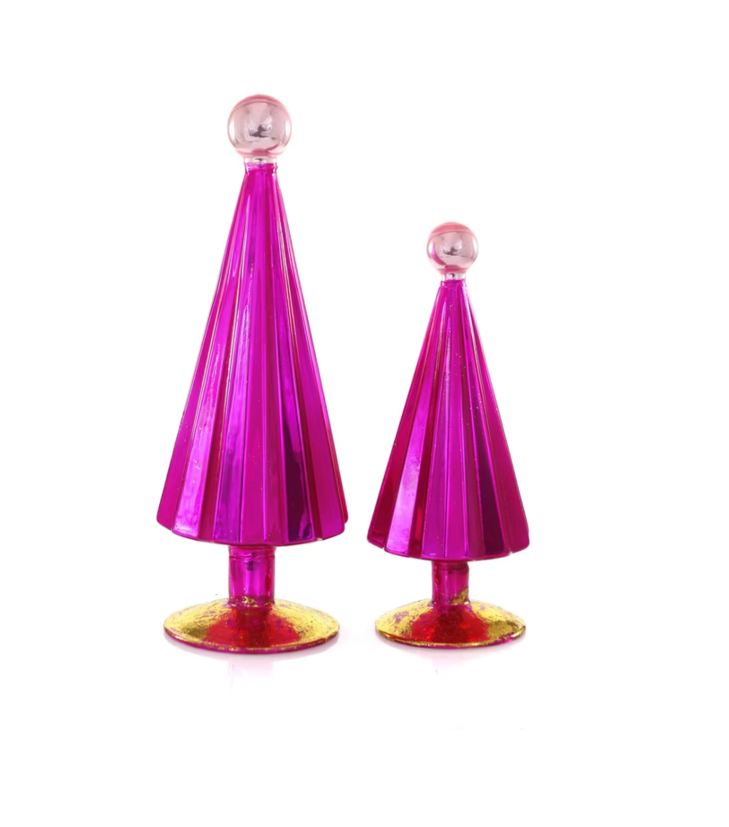 PLEATED TREE-SMALL FUCHSIA PINK