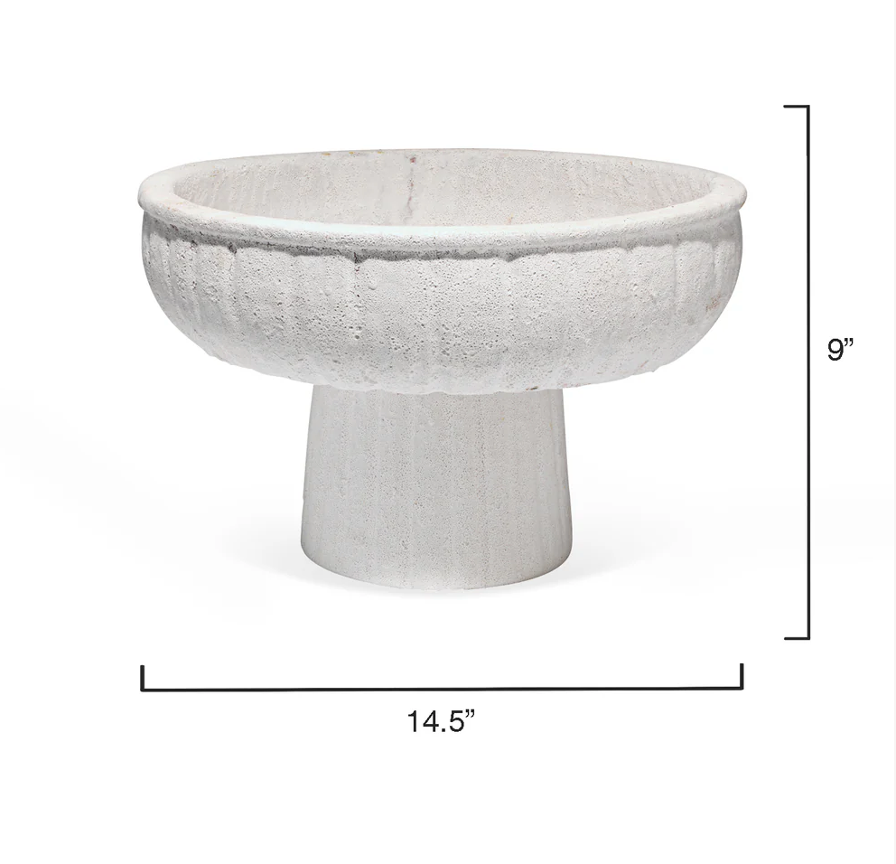 Aegean Pedestal Bowl, Large