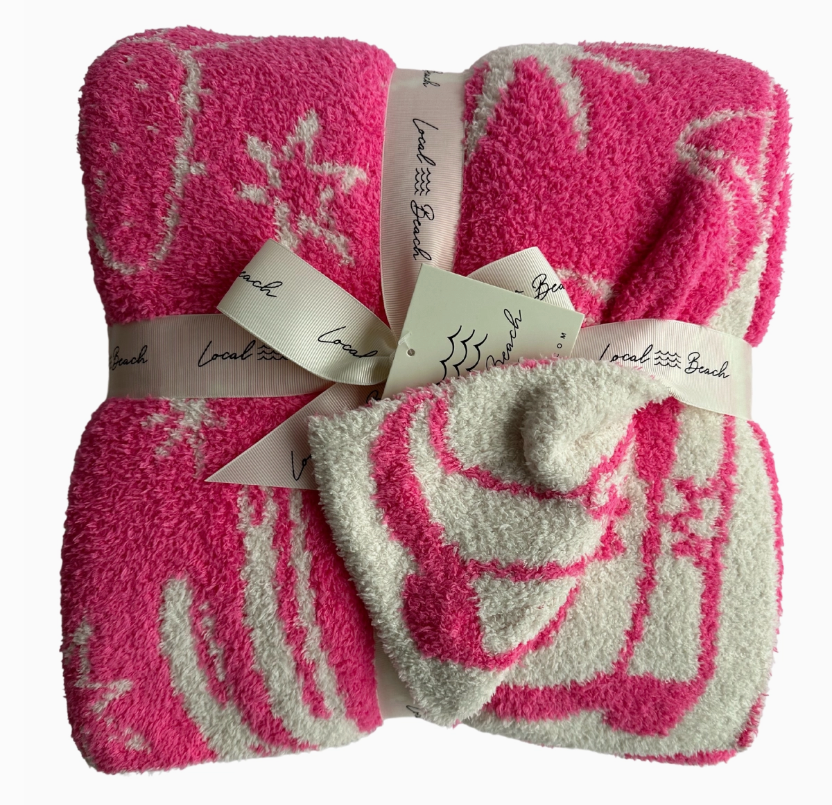 Pink/Cream Western Blanket