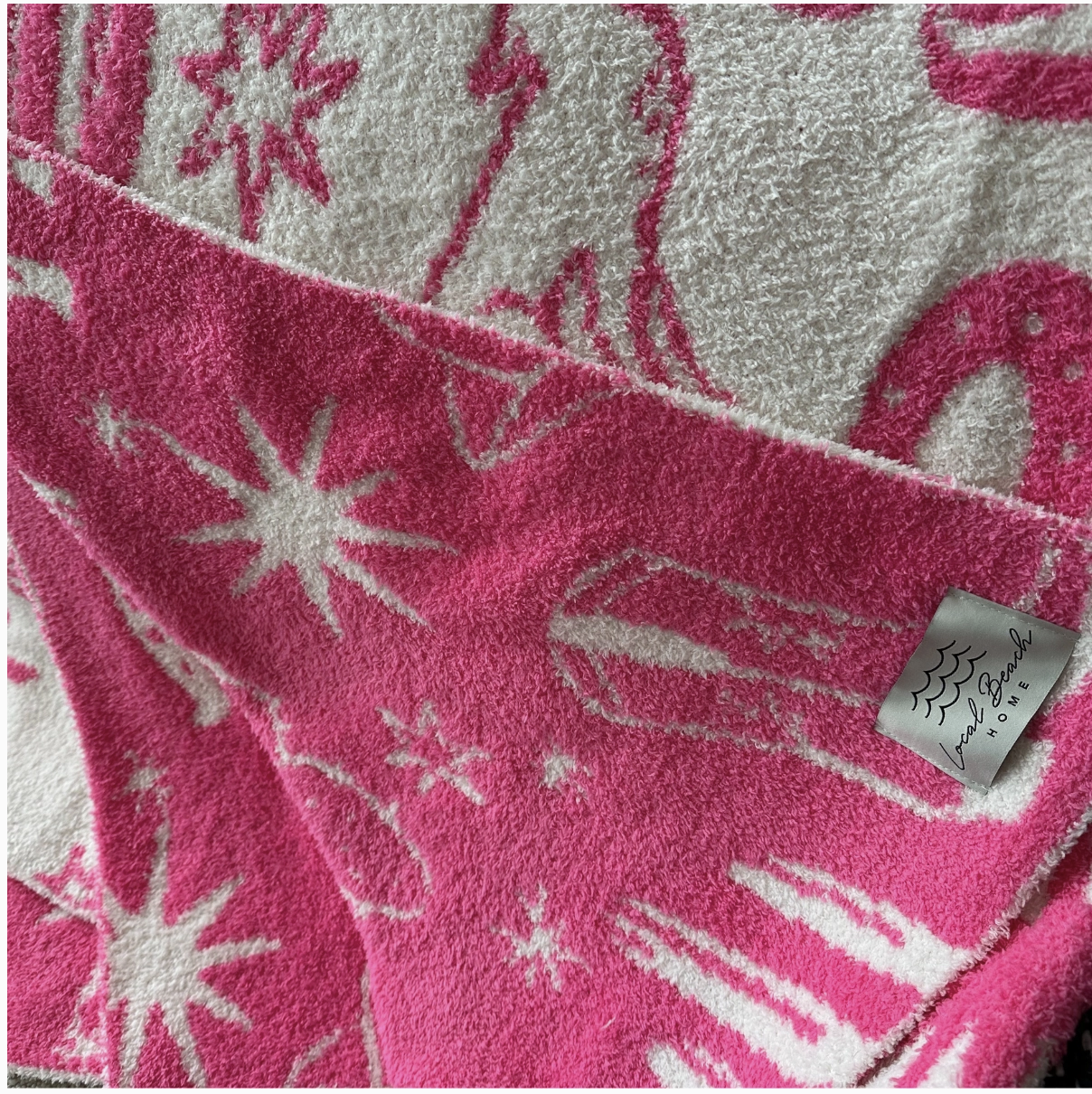 Pink/Cream Western Blanket