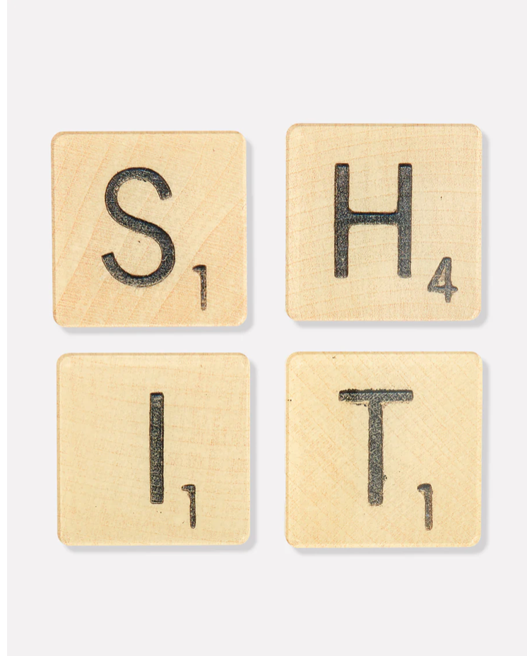 Shit Scrabble Tiles Coasters