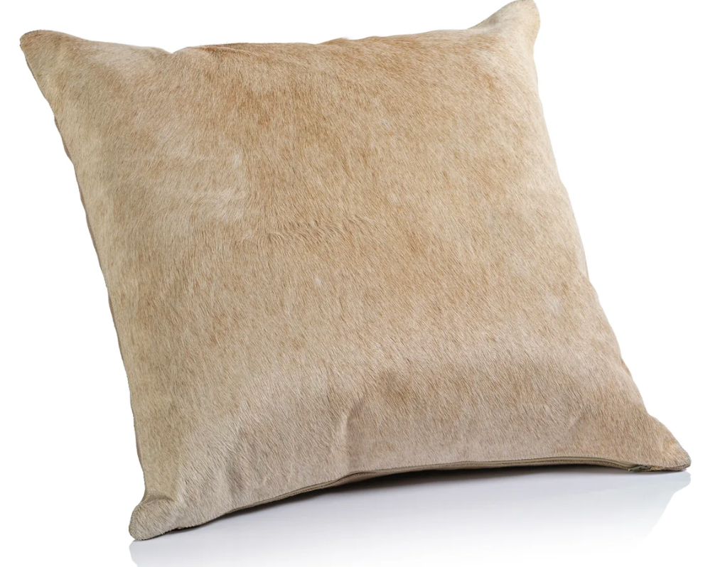 Square Tan Corviglia Hair on Hide