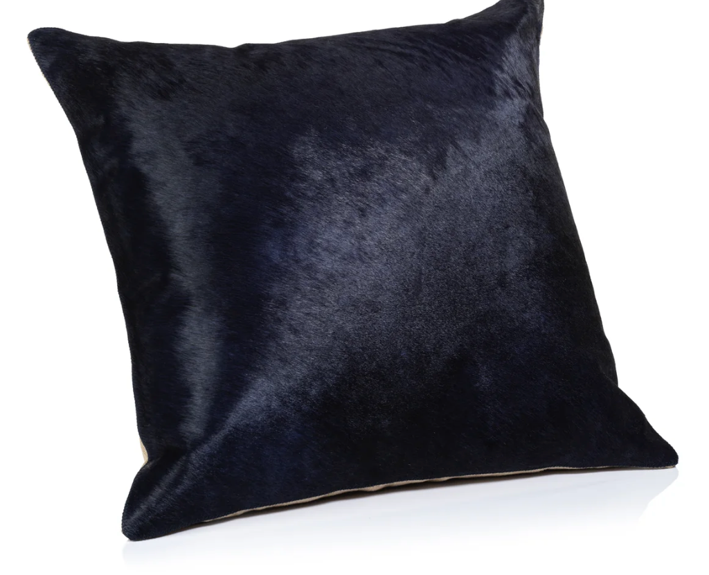 Square Navy Corviglia Hair on hide
