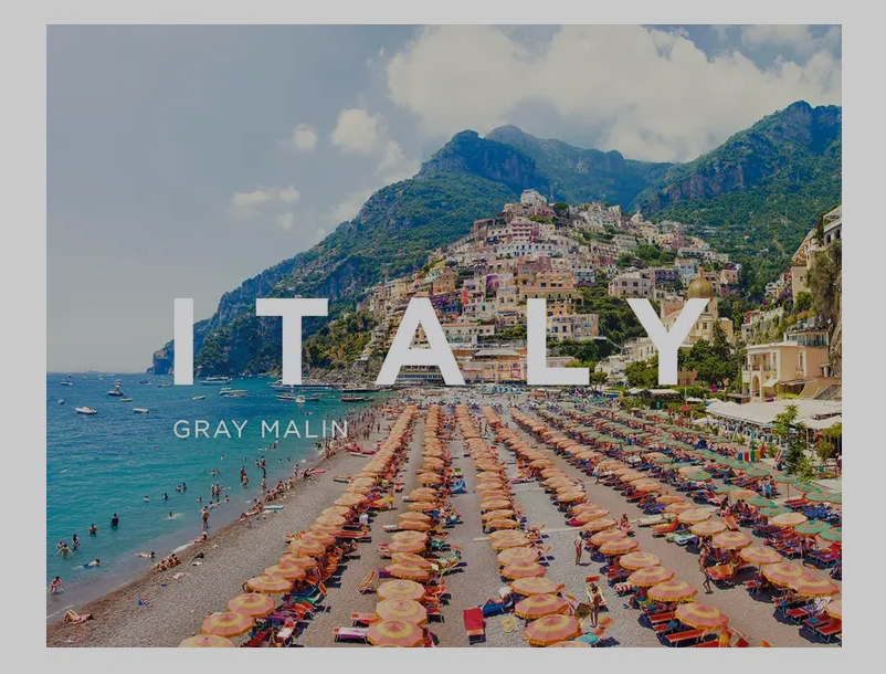 Gray Malin; Italy